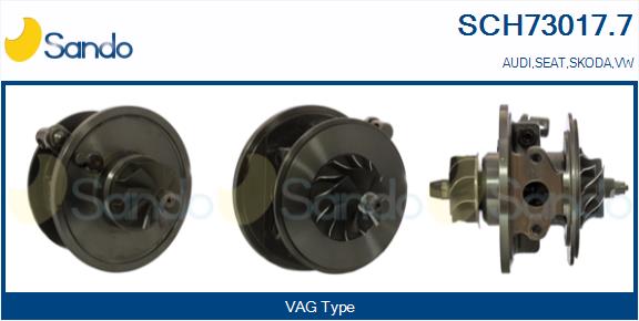 Groupe carter, turbocompresseur SANDO SCH73017.7