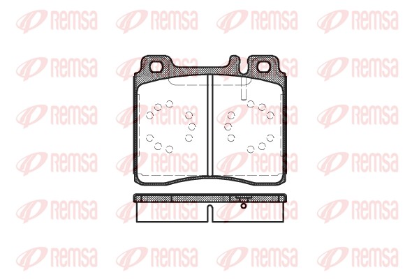 Kit de plaquettes de frein, frein à disque REMSA 0420.00