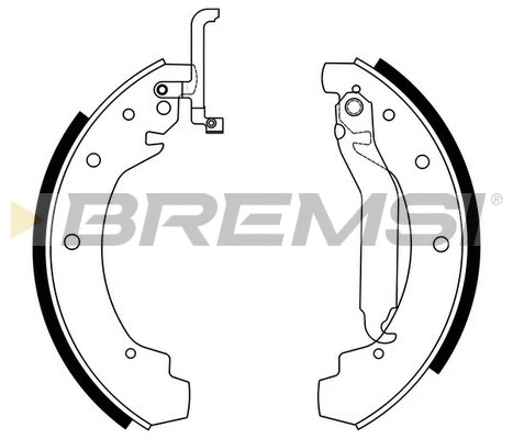 Jeu de mâchoires de frein BREMSI GF0549