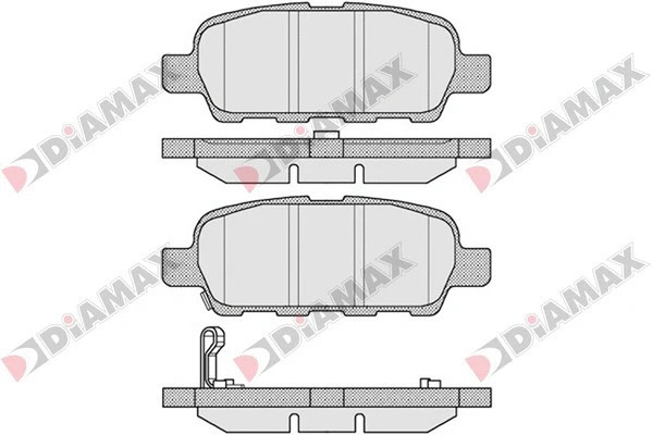 Kit de plaquettes de frein, frein à disque DIAMAX N09099