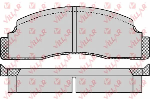 Kit de plaquettes de frein, frein à disque VILLAR 626.0142