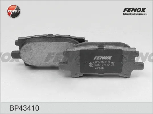 Kit de plaquettes de frein, frein à disque FENOX BP43410