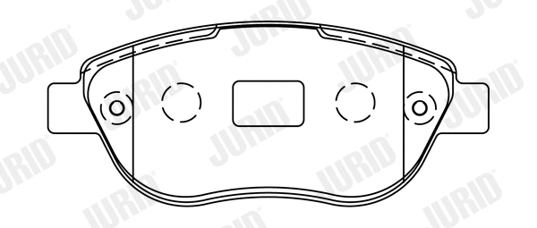 Kit de plaquettes de frein, frein à disque JURID 573031J