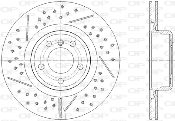 Disque de frein OPEN PARTS BDA2810.20