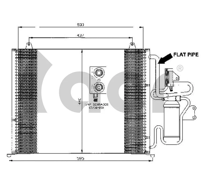 Condenseur, climatisation ACR 300456