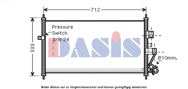 Condenseur, climatisation AKS DASIS 072023N