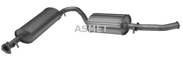 Silencieux arrière ASMET 09.040