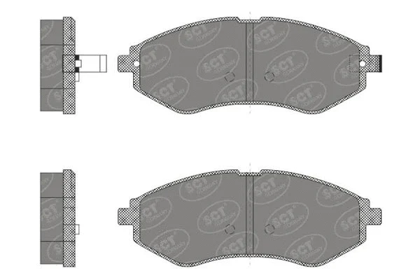 Kit de plaquettes de frein, frein à disque SCT - MANNOL SP 665 PR
