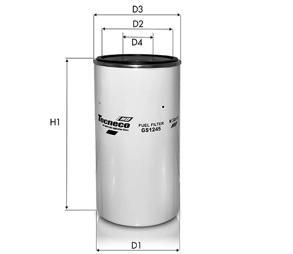 Filtre à carburant TECNECO FILTERS GS1245