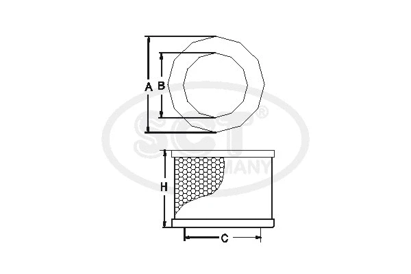 Filtre à air SCT - MANNOL SB 3265