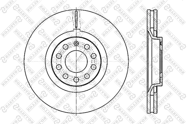 Disque de frein STELLOX 6020-47107V-SX
