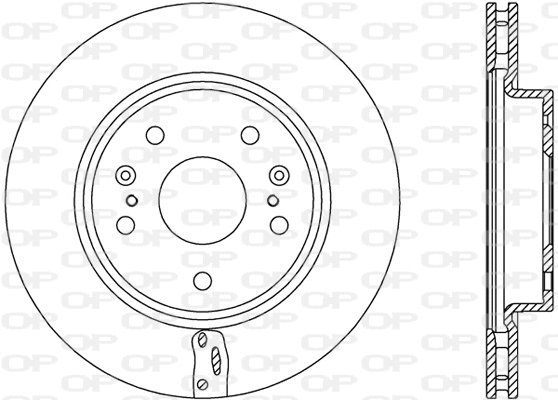 Disque de frein OPEN PARTS BDA2774.20