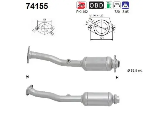 Catalyseur AS 74155