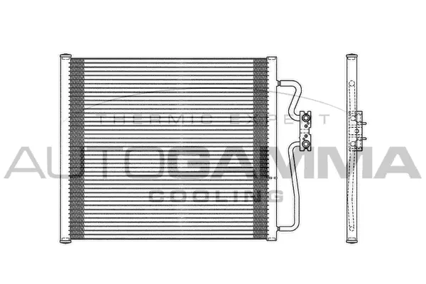 Condenseur, climatisation AUTOGAMMA 102615