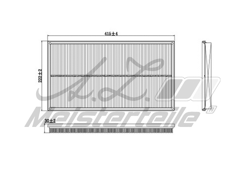 Filtre à air A.Z. Meisterteile AZMT-41-030-1995