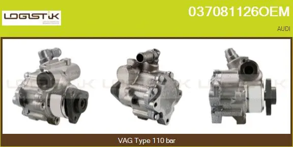 Pompe hydraulique, direction LGK 037081126OEM