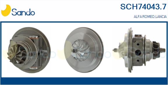 Groupe carter, turbocompresseur SANDO SCH74043.7