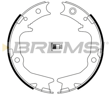 Jeu de mâchoires de frein, frein de stationnement BREMSI GF0826