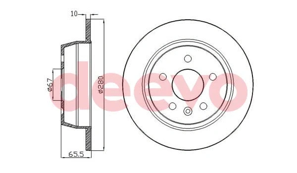 Disque de frein DEEVO BD33000