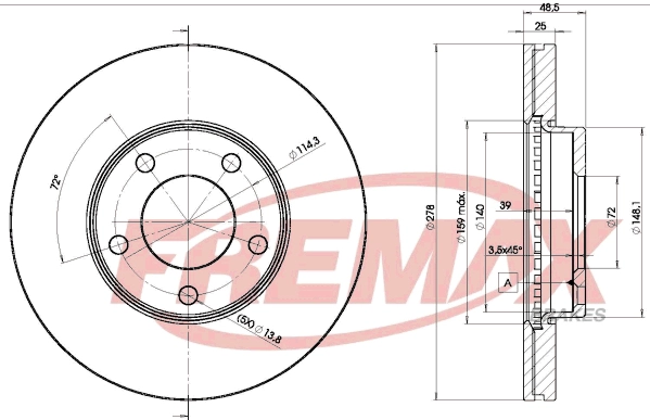 Disque de frein FREMAX BD-3272