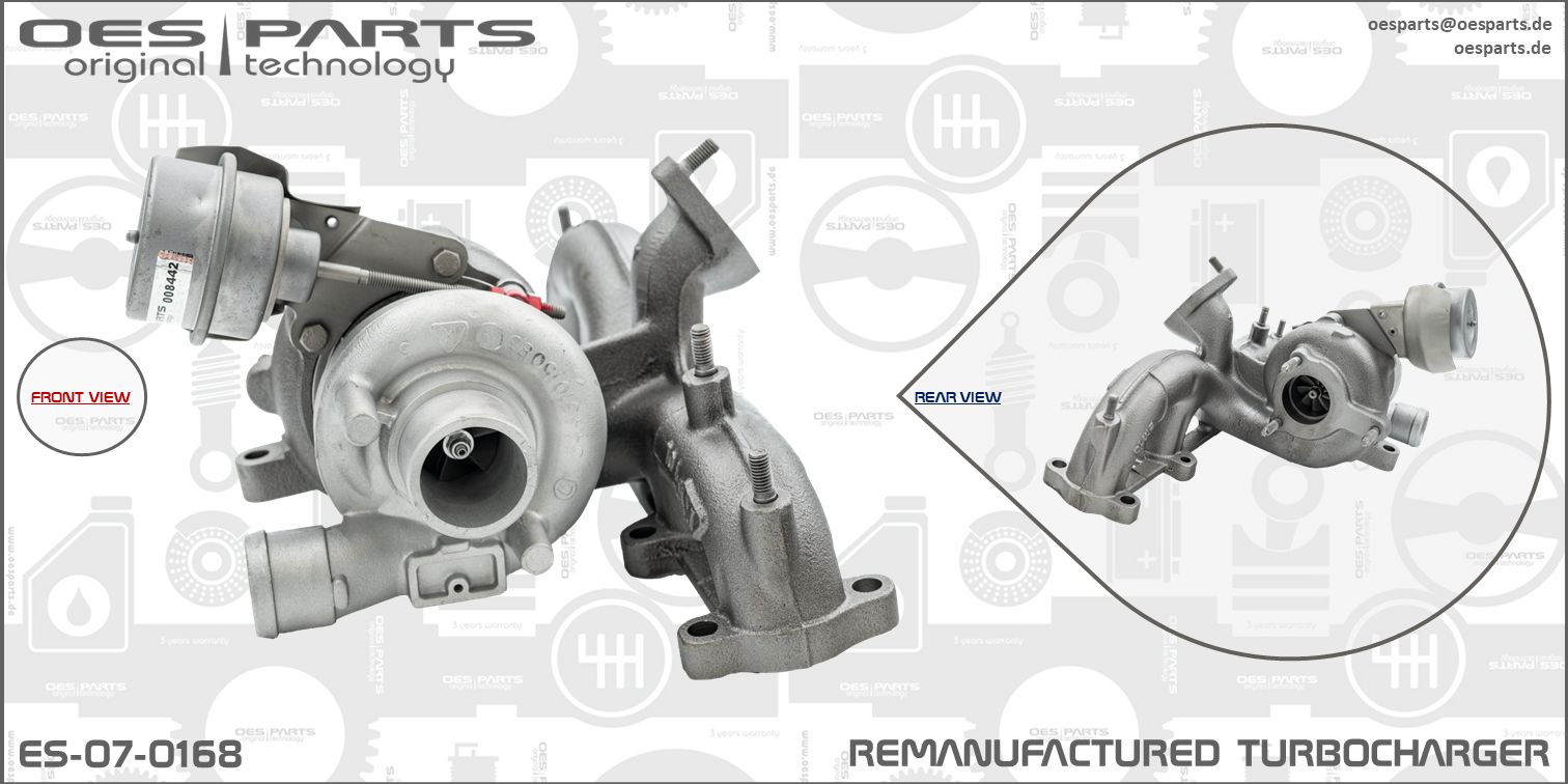 Turbocompresseur, suralimentation OES PARTS ES-07-0168