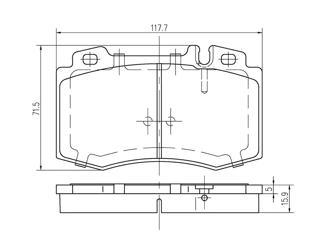 Kit de plaquettes de frein, frein à disque A.Z. Meisterteile AZMT-44-022-1097