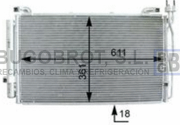 Condenseur, climatisation BUGOBROT 62-HY5220