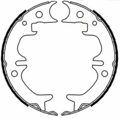 Jeu de mâchoires de frein E.T.F. 09-0735