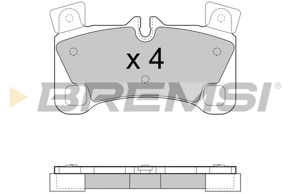 Kit de plaquettes de frein, frein à disque BREMSI BP3458