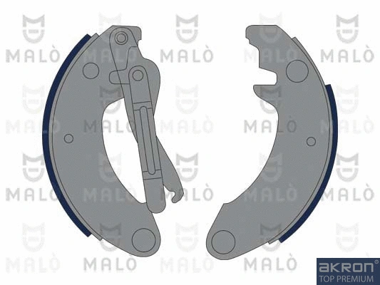 Jeu de mâchoires de frein AKRON-MALÒ 1390018