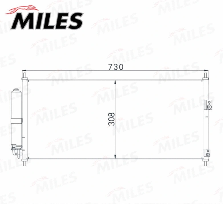 Condenseur, climatisation MILES ACCB043