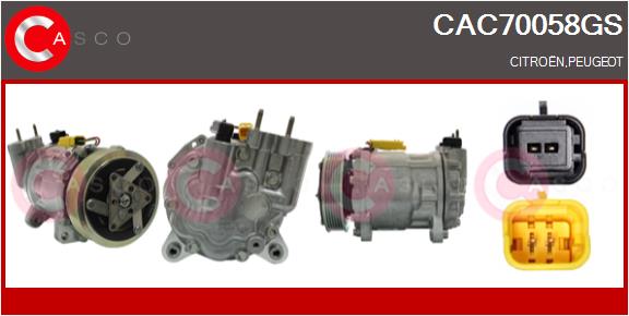Compresseur, climatisation CASCO CAC70058GS