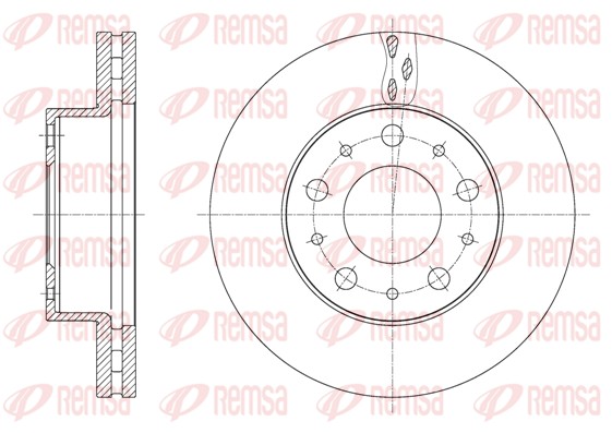 Disque de frein REMSA 61600.10