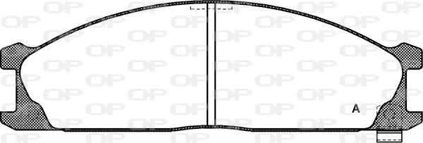 Kit de plaquettes de frein, frein à disque OPEN PARTS BPA0236.02