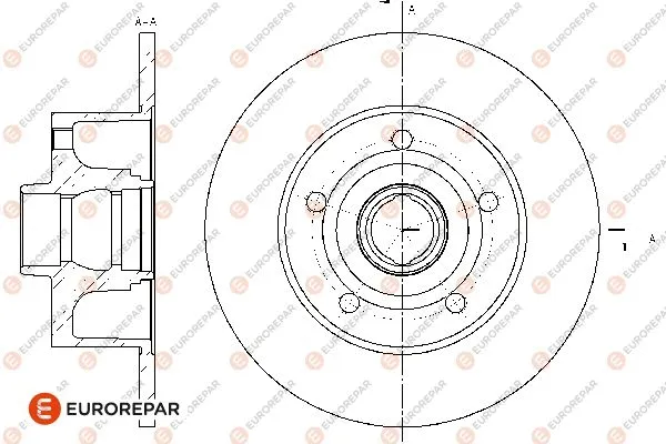 Disque de frein EUROREPAR 1669615580