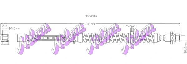 Flexible de frein KAWE H6680Q