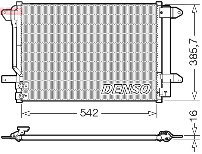 Condenseur, climatisation DENSO DCN32072