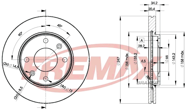Disque de frein FREMAX BD-4694