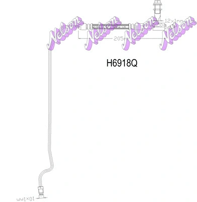 Flexible de frein KAWE H6918Q