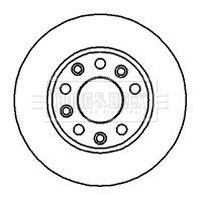 Disque de frein BORG & BECK BBD4898