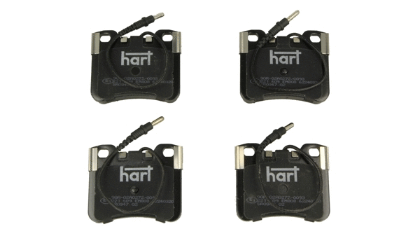 Kit de plaquettes de frein, frein à disque HART 221 609