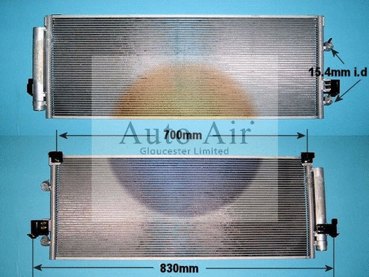 Condenseur, climatisation AUTO AIR GLOUCESTER 16-1055
