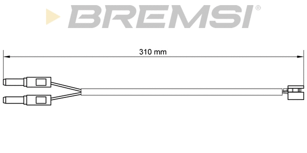 Contact d'avertissement, usure des plaquettes de frein BREMSI WI0672