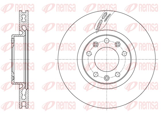Disque de frein REMSA 61583.10