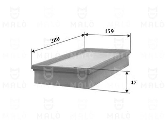 Filtre à air AKRON-MALÒ 1500378