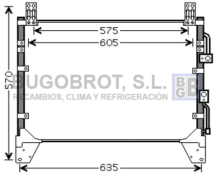 Condenseur, climatisation BUGOBROT 62-DW5083