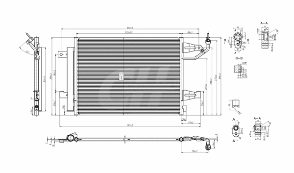 Condenseur, climatisation HART 612 252