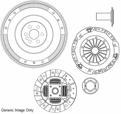 Kit adaptateur, embrayage National CK10103F