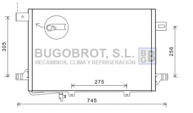 Condenseur, climatisation BUGOBROT 62-MS5572