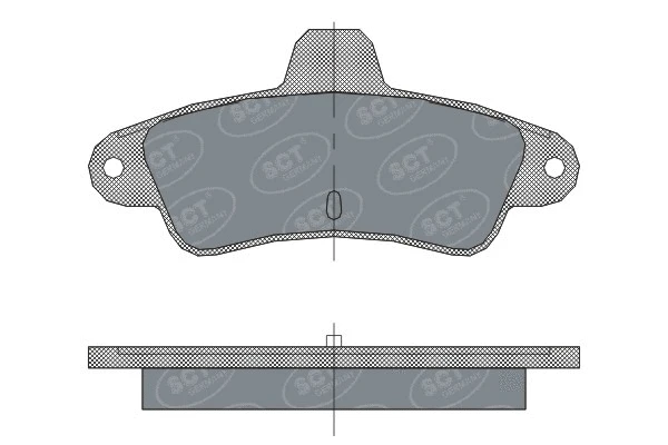 Kit de plaquettes de frein, frein à disque SCT - MANNOL SP 304 PR